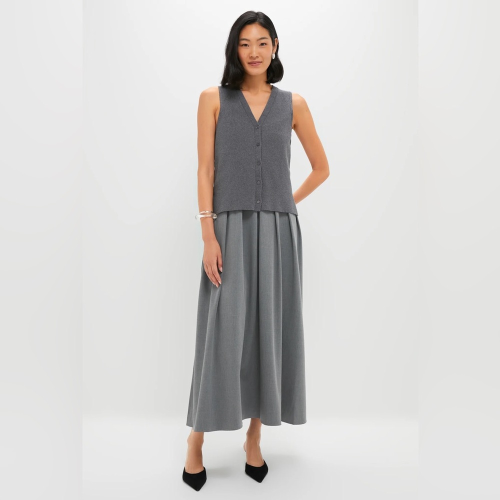 STAUD Gray Maxi Dress